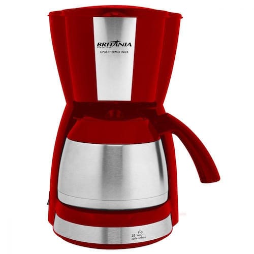 Cafeteira Thermo Vermelha/Prata 700W Britânia 127V BCF38VI é ruim? Cafeteira Thermo Vermelha/Prata 700W Britânia 127V BCF38VI é boa?
