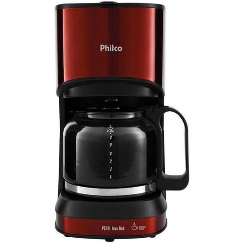 Cafeteira Philco PCF41 Inox Red, 30 cafés Menor preço em Cafeteira Philco PCF41 Inox Red, 30 cafés
