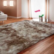 Tapete Muito Peludo Aconchego 200x240cm Bege Casa Dona