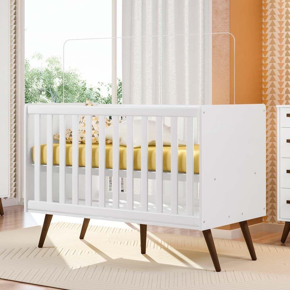 Berço Mini Cama - Qmovi Retro 2857 Branco