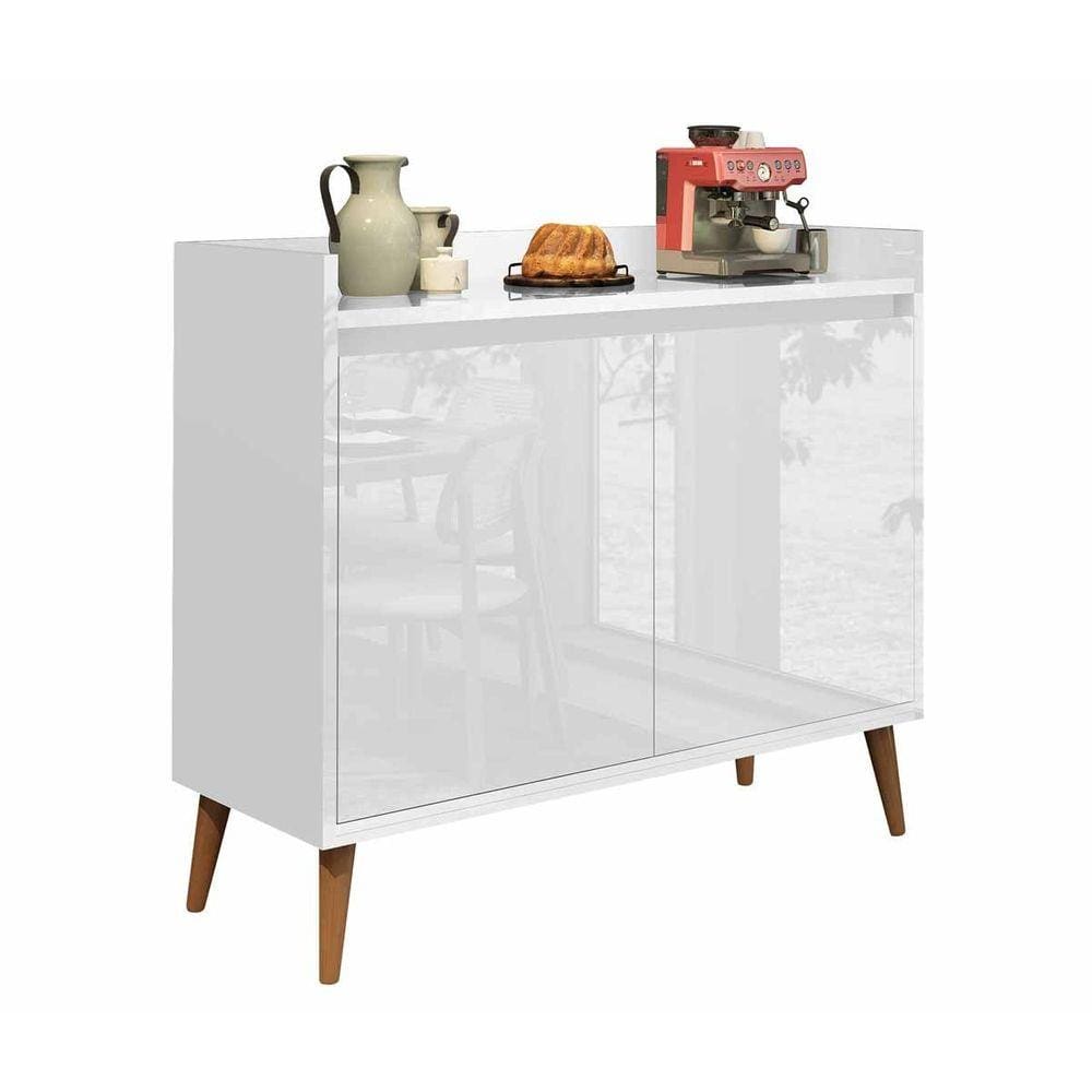 Buffet Aparador Retrô Clássico 2 Portas Gloss