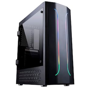Gabinete Gamer Bluecase BG-011 - USB 3.0 - Janela Lateral de Acrílico - Iluminação frontal em LED RGB