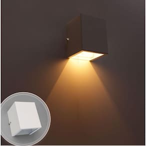 Arandela 1 facho branca + lâmpada led g9 3000k branco quente st653