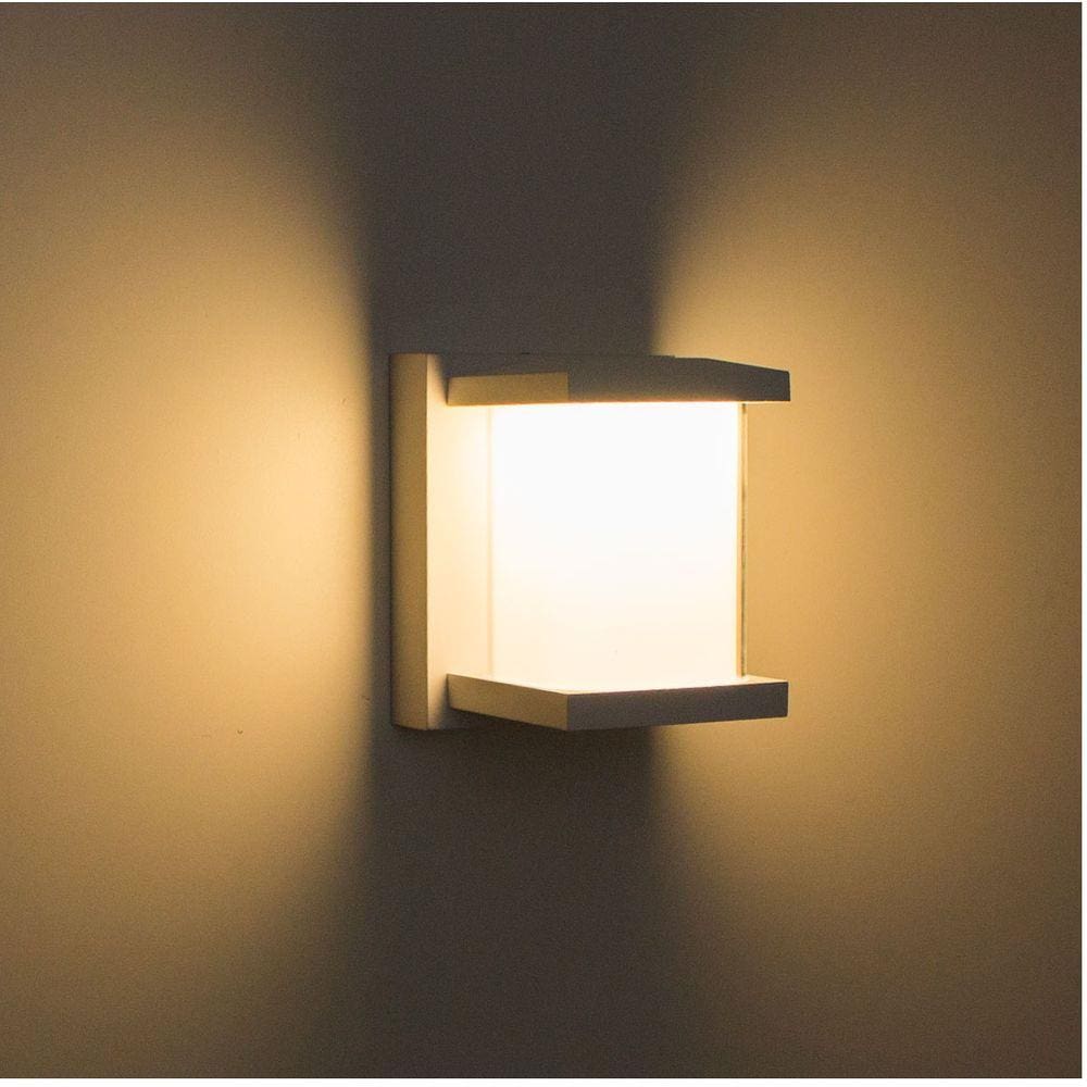 kit com 6 Arandelas Externa E Interna Led 10w Alumínio Ip65 St9822