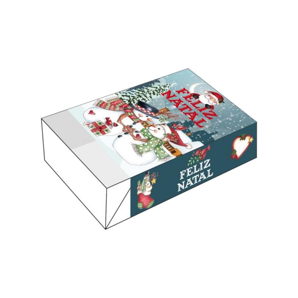 Caixa Divertida Casal Boneco de Neve para 6 Doces 10un Melkot
