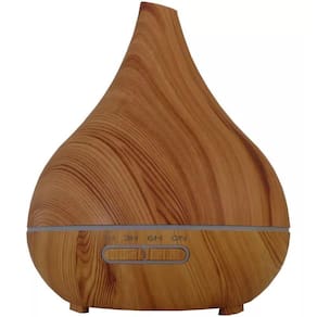 Difusor Eletrico Aromatizador Com Led 400Ml Marrom Claro