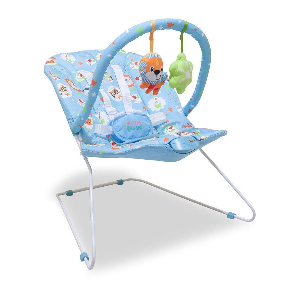 Cadeira Descanso Bebê Musical Vibra Mobille Lion 11kg Star Baby