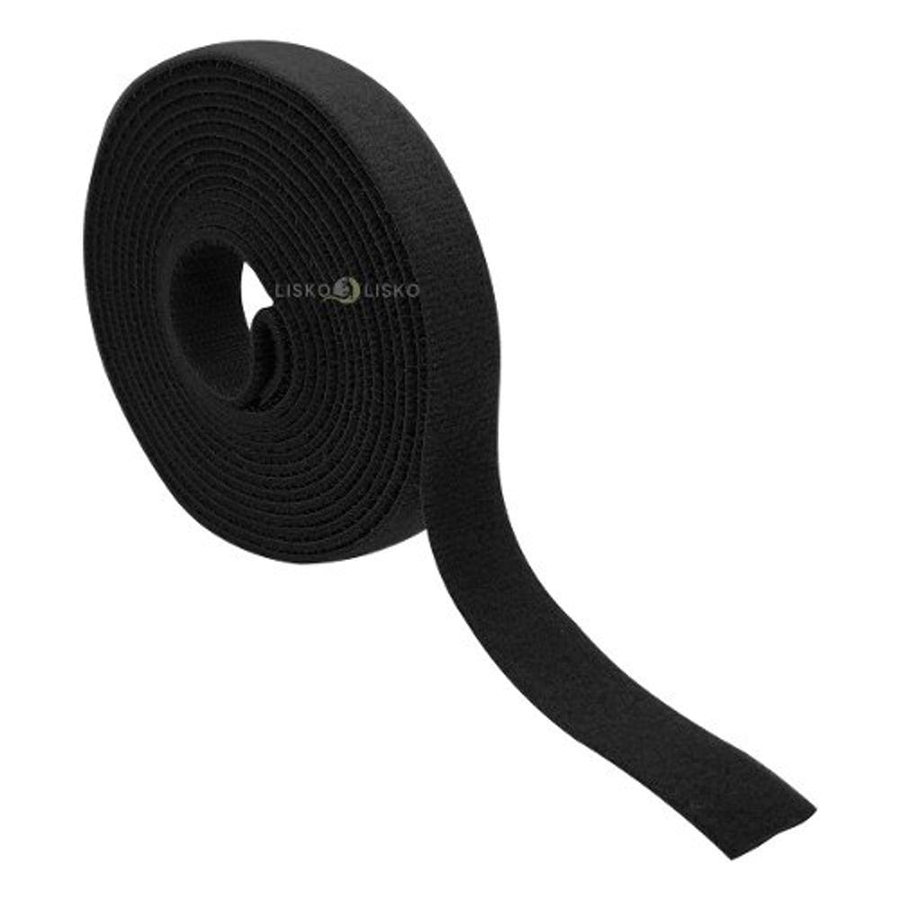 Fita Preta Organizador De Cabos Dupla Face 3m X 2cm
