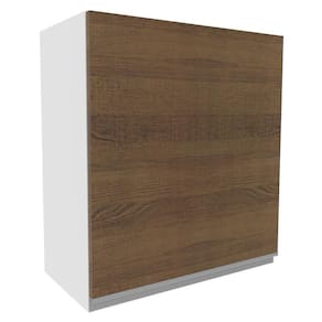 Armário Aéreo Acordes Glamy 100% MDF 60 cm 1 Porta Branco/Rustic Madesa
