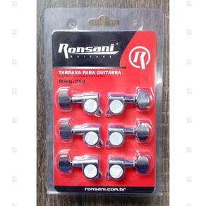 Tarraxa Blindada para Guitarra 3+3 Cromada Ronsani MHG-200