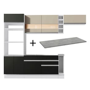 Cozinha Completa Madesa Safira com Armário e Balcão + Tampo