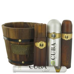 Perf.Colônia Masc.Cuba Gold Fragluxe Cx.Pres.100ML EDT + ML EDT + 00ML Des. + 100ML Pós Barba