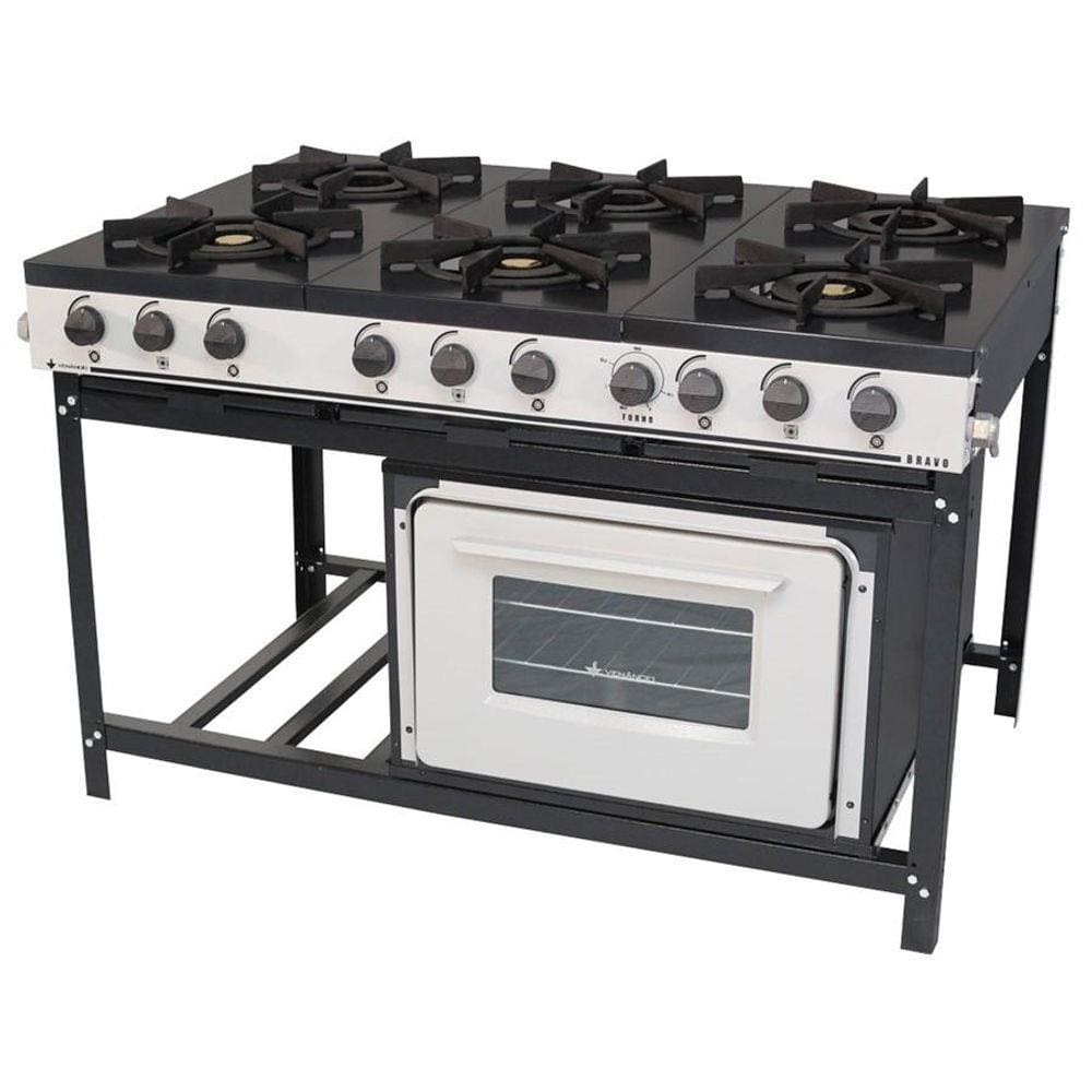 Fogão 6 Bocas Venâncio Bravo Com Forno Inox - Br6bf