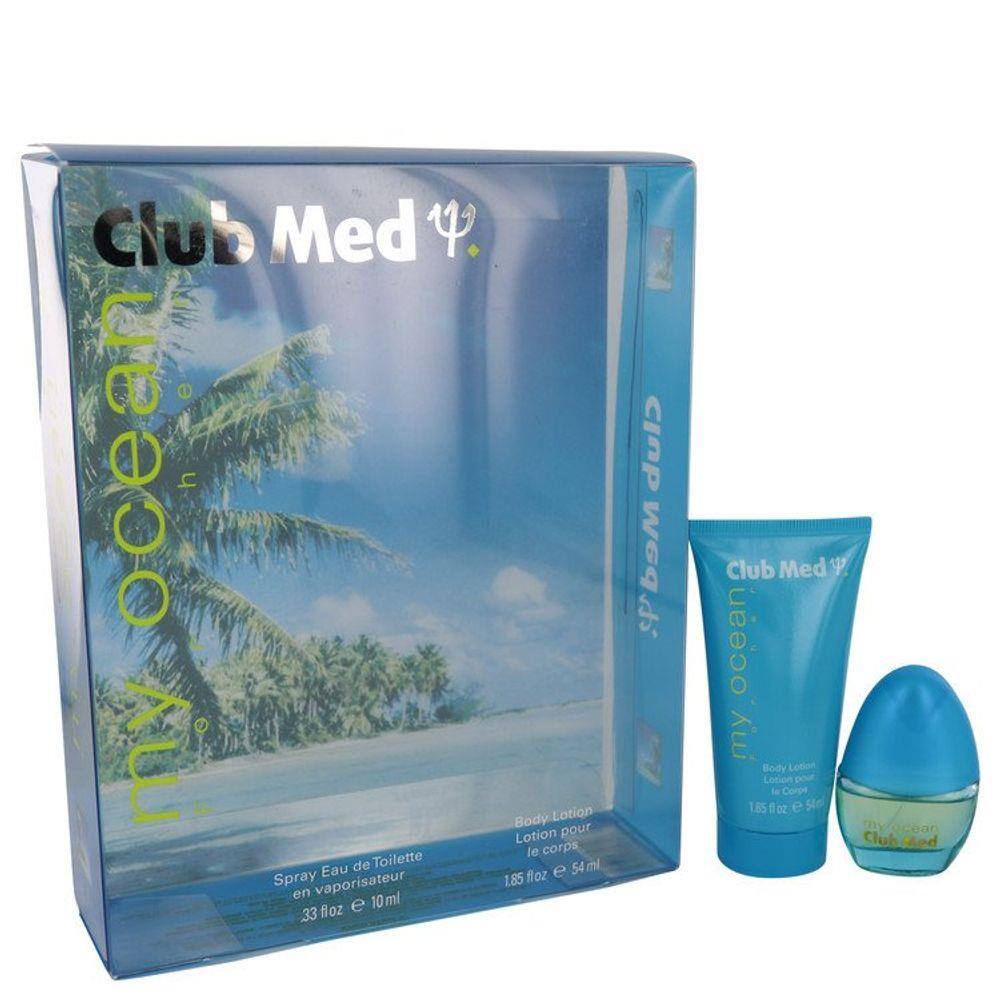 Perfume Feminino Club Med My Ocean Cx.Presentes Coty Coty Mini EDT + ML Loção Corporal