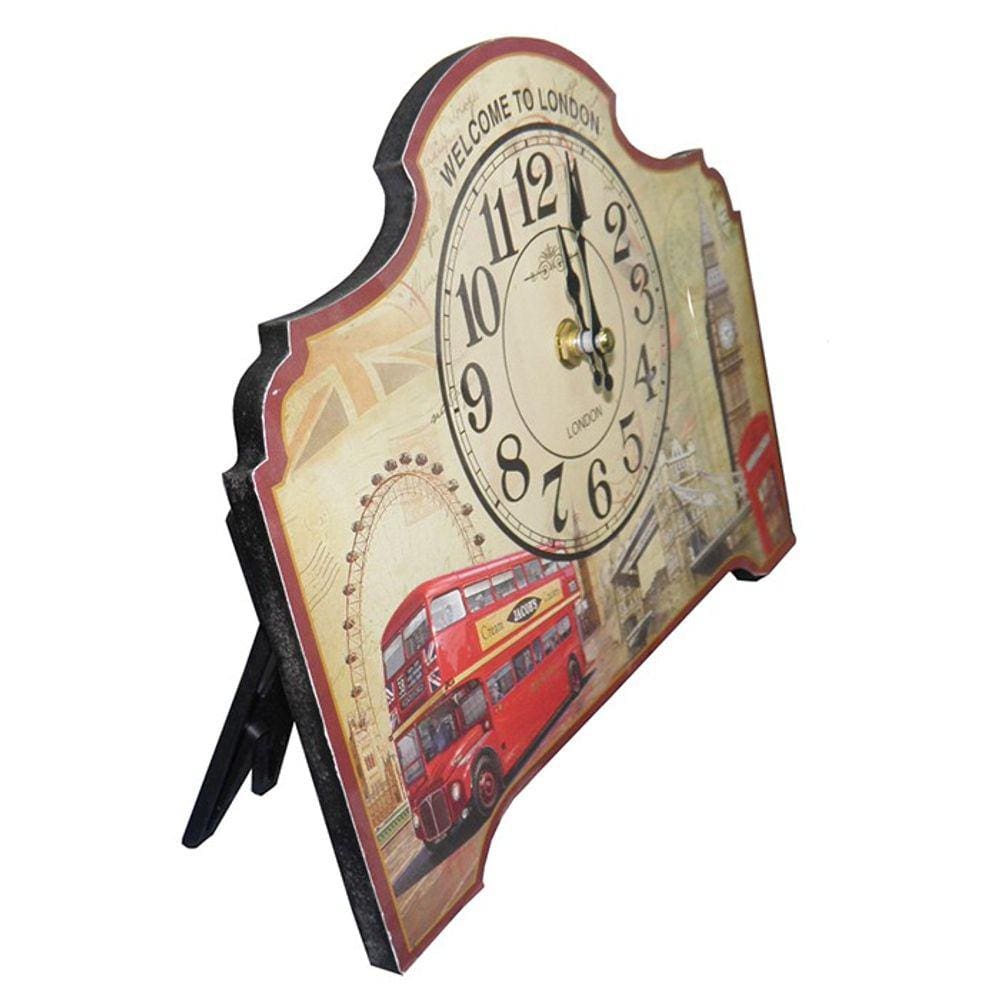 Relogio De Mesa Londres Vintage Retro Decoracao Casa (XIN-07)