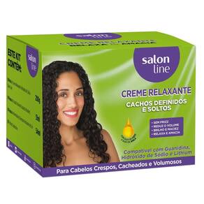 Kit Creme Relaxante Salon Line Cachos Definidos E Soltos - 200g
