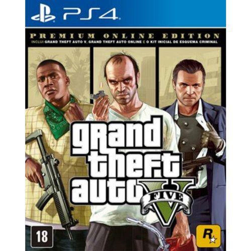 Jogo GTA V - Grand Theft Auto V Xbox Series X Mídia Física Original  (Lacrado)