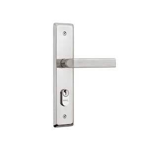 Fechadura externa de aço zamac cromada 40mm Fit MZ560N Papaiz Papaiz