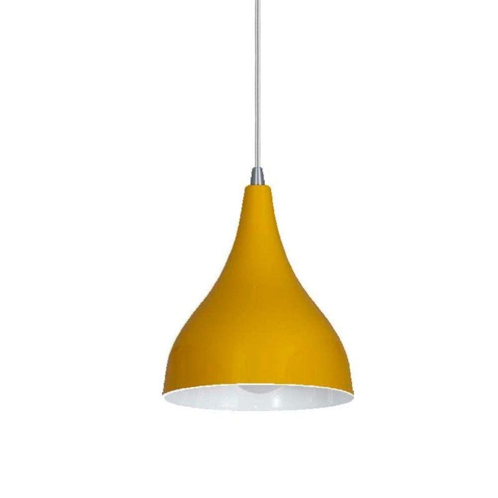 Pendente Cairo Amarelo 1E27 Kin Pd155/Am