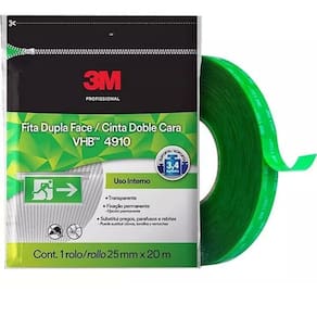 Fita Dupla Face Fixa Forte 3M VHB 25MM X 20M 4910