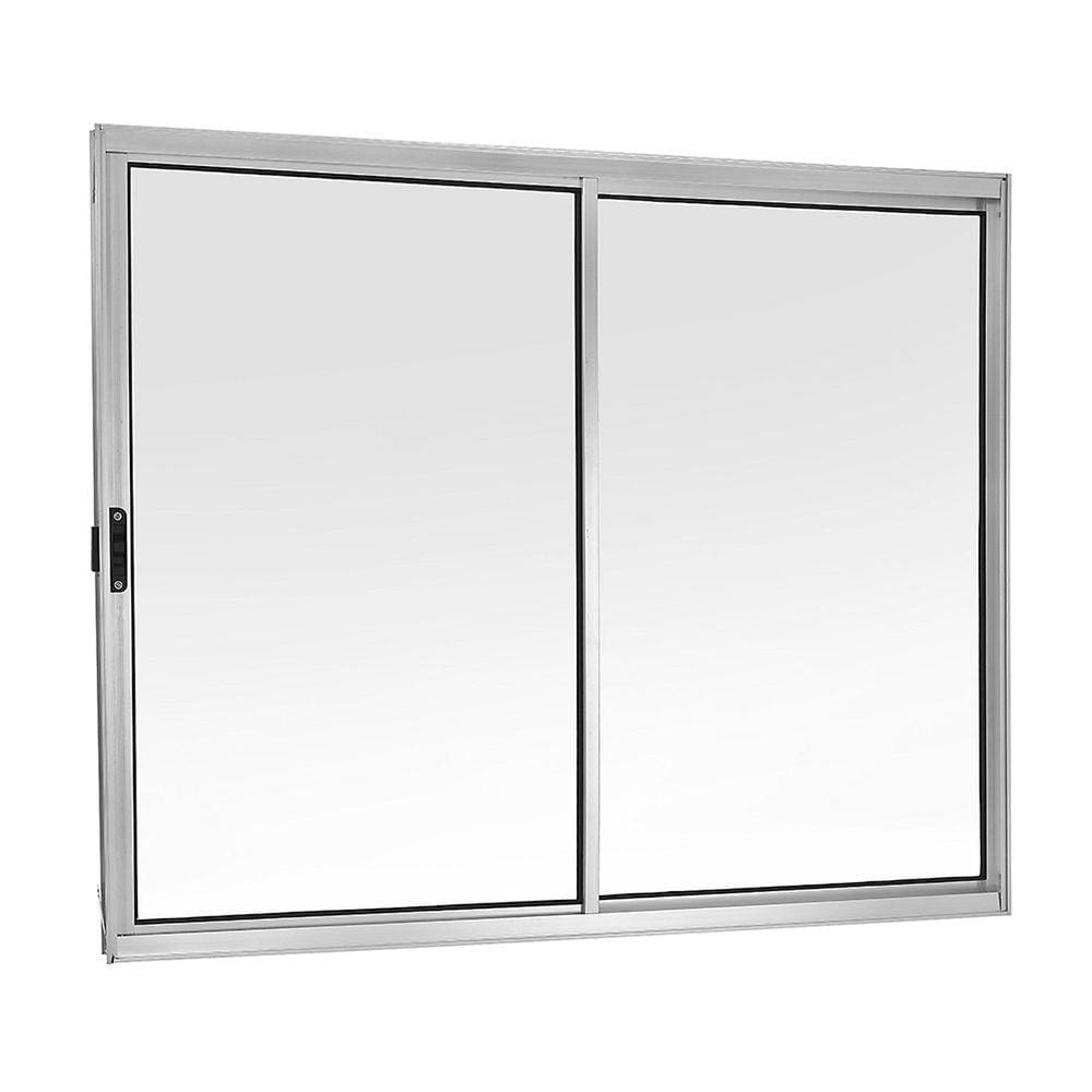 Janela de correr aluminio 2 folhas com alizar e contra marco mgm