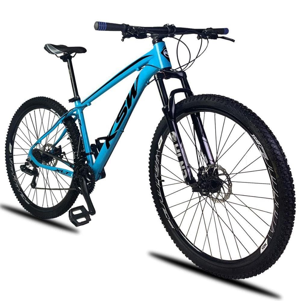 Bicicleta Aro 29 Quadro 15 Ksw Xlt Aluminio Câmbios Shimano 21V Disco