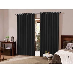 Cortina Blackout Tecido 3x2,3 Sala/Quarto - Preto
