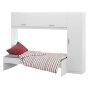 Guarda-Roupa/Roupeiro Multimóveis c/Cama para colchão 190cmx90cm Branco