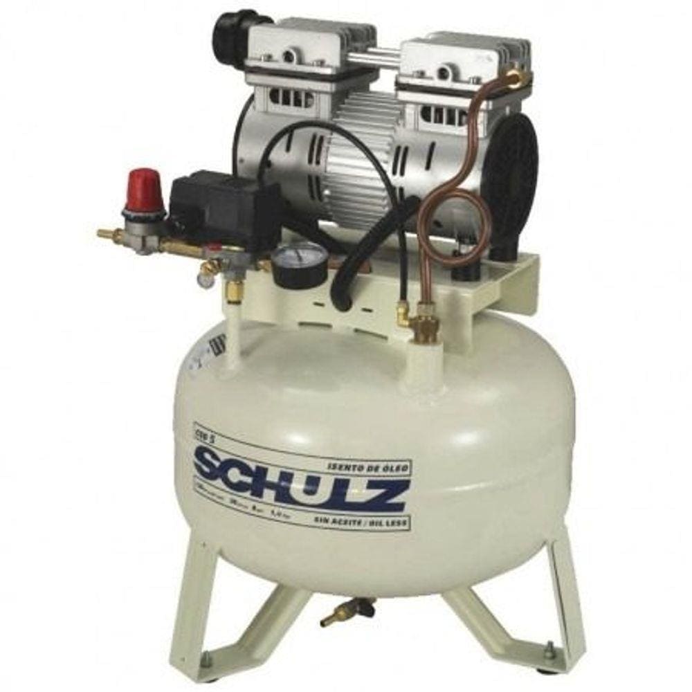 Compressor Schulz Csd 5 30 Lts 120 Lbs 1 Cv 220v Isento De Óleo