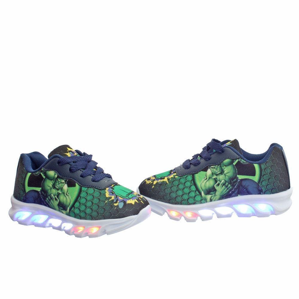 Tênis Infantil Masculino - Incrivel Hulk com Luz de Led | Casas Bahia
