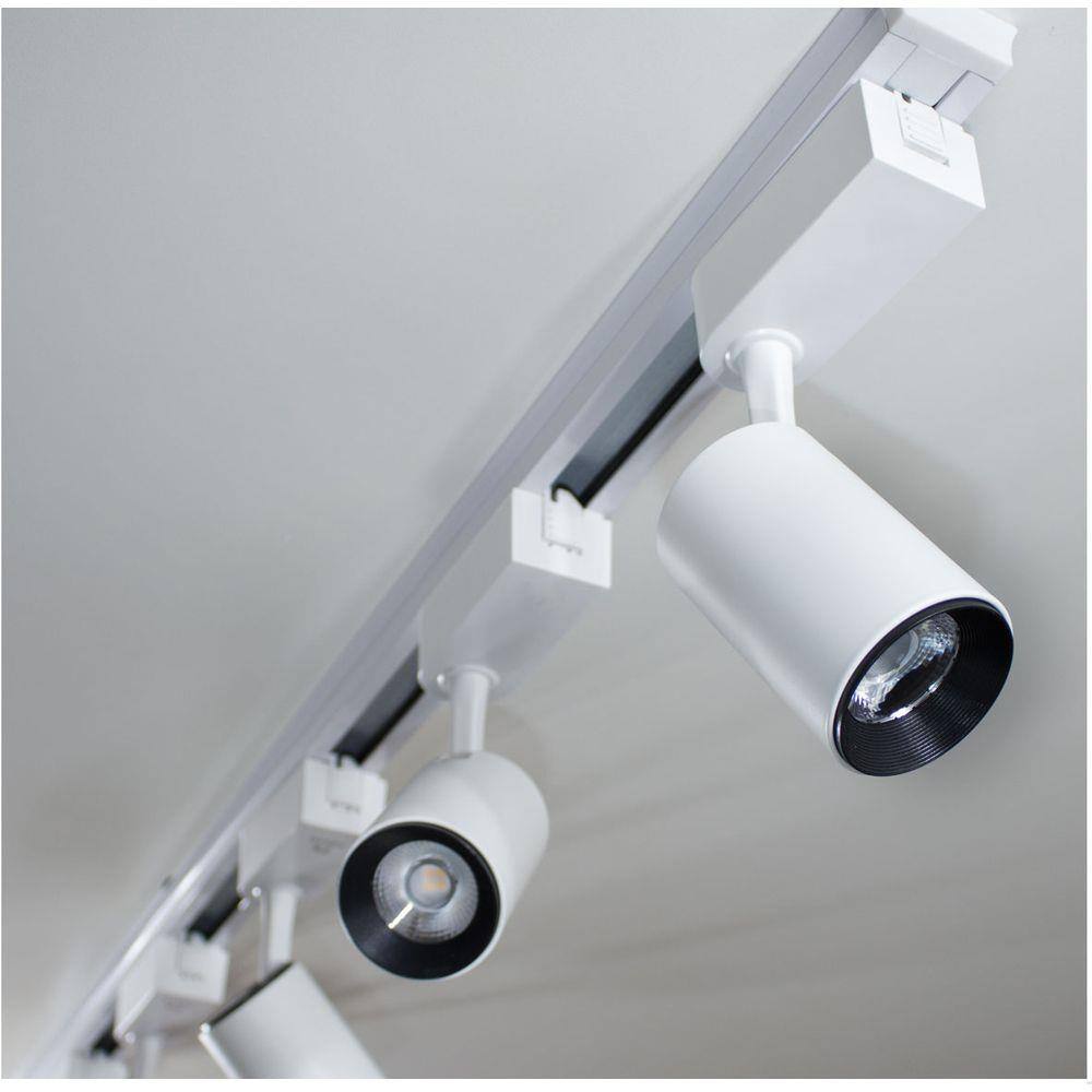 Trilho eletrificado 2m + 4 spots 7w 3000k bivolt branco ST495