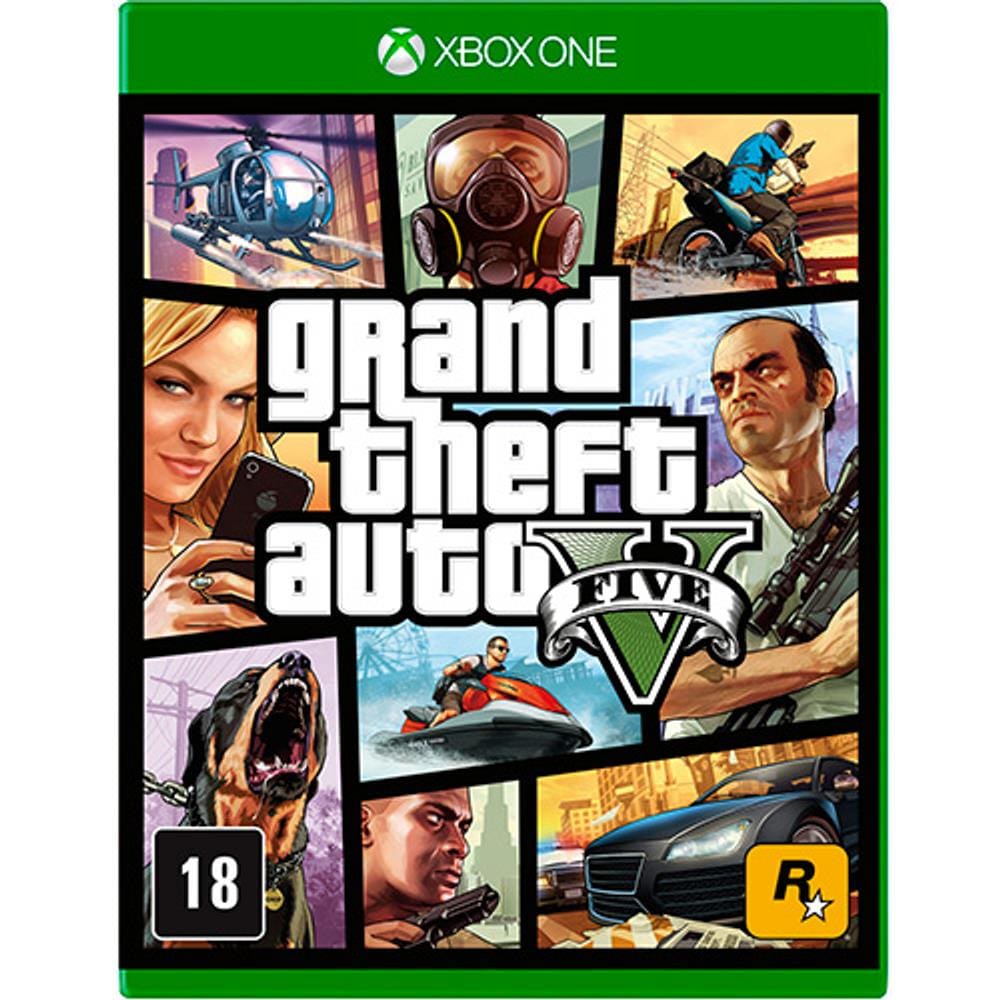 GTA 5 Grand theft Auto V Xbox Premium Mídia Física Lacrado