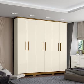 Guarda Roupa Casal 06 Portas Henn Cover