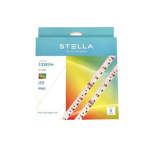 Fita LED Profissional 12W/M RGB+W IP20 24V 72 Leds-5m Stella - STH6830/RGBW