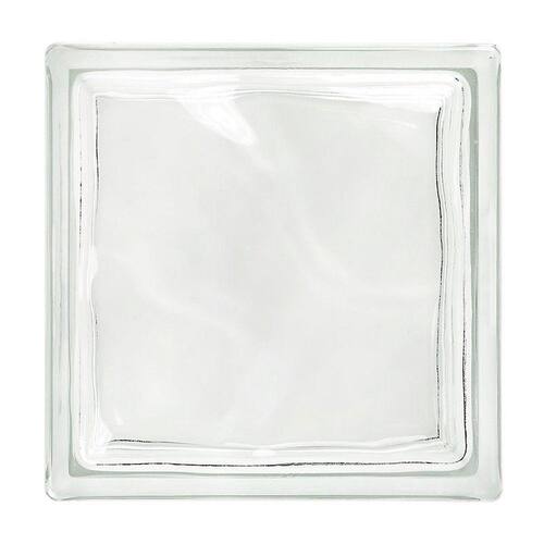 Menor preço em Bloco Vidro Ondulado Transparente 19x19x8cm Jinghua
