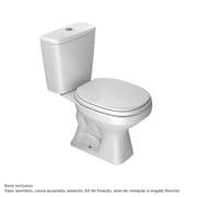 Kit Vaso sanitário e Caixa Acoplada Aspen 75x37,5x65cm Branco Deca