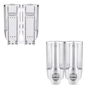 Dispenser Duplo Shampoo kit 5 uni Sabonete ,Alcool Gel ,Hotel Casa Shopping
