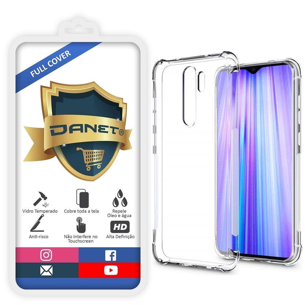 Kit Capa E Película Xiaomi Redmi Note 8 Pro Tela 6.53\u0026quot; Polegadas  Capinha Case Transparente Anti Impacto e Película De Vidro Temperado 3d -  Danet | Casas Bahia