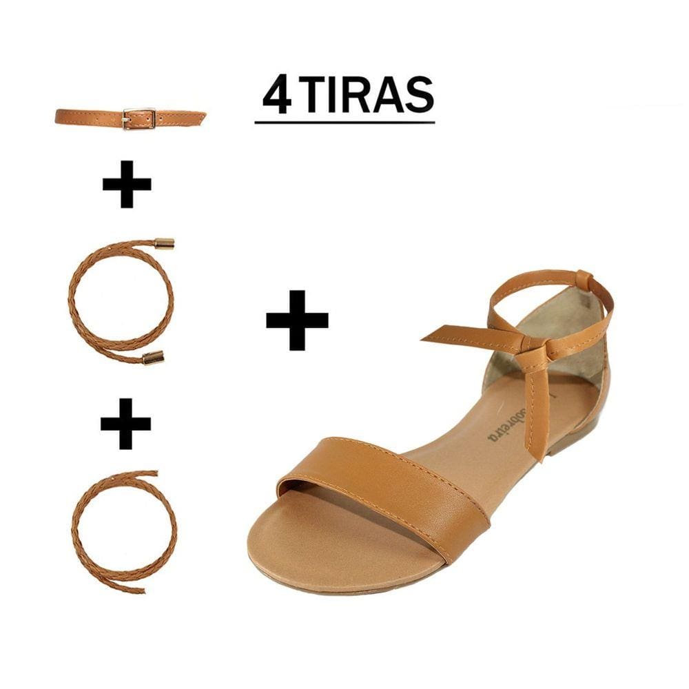Rasteira Troca Tira Luiza Sobreira Caramelo Mod. 2027-2