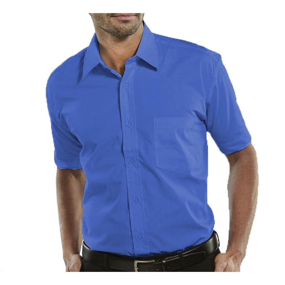Camisa Social Manga Curta 100% Microfibra Masculina