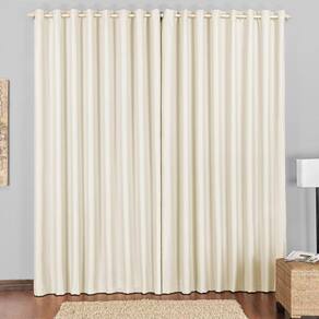 Cortina Block Blackout Blecaute para Trilho Comum Tecido Corta Luz 4,00 x 2,80m Janela Quarto Sala