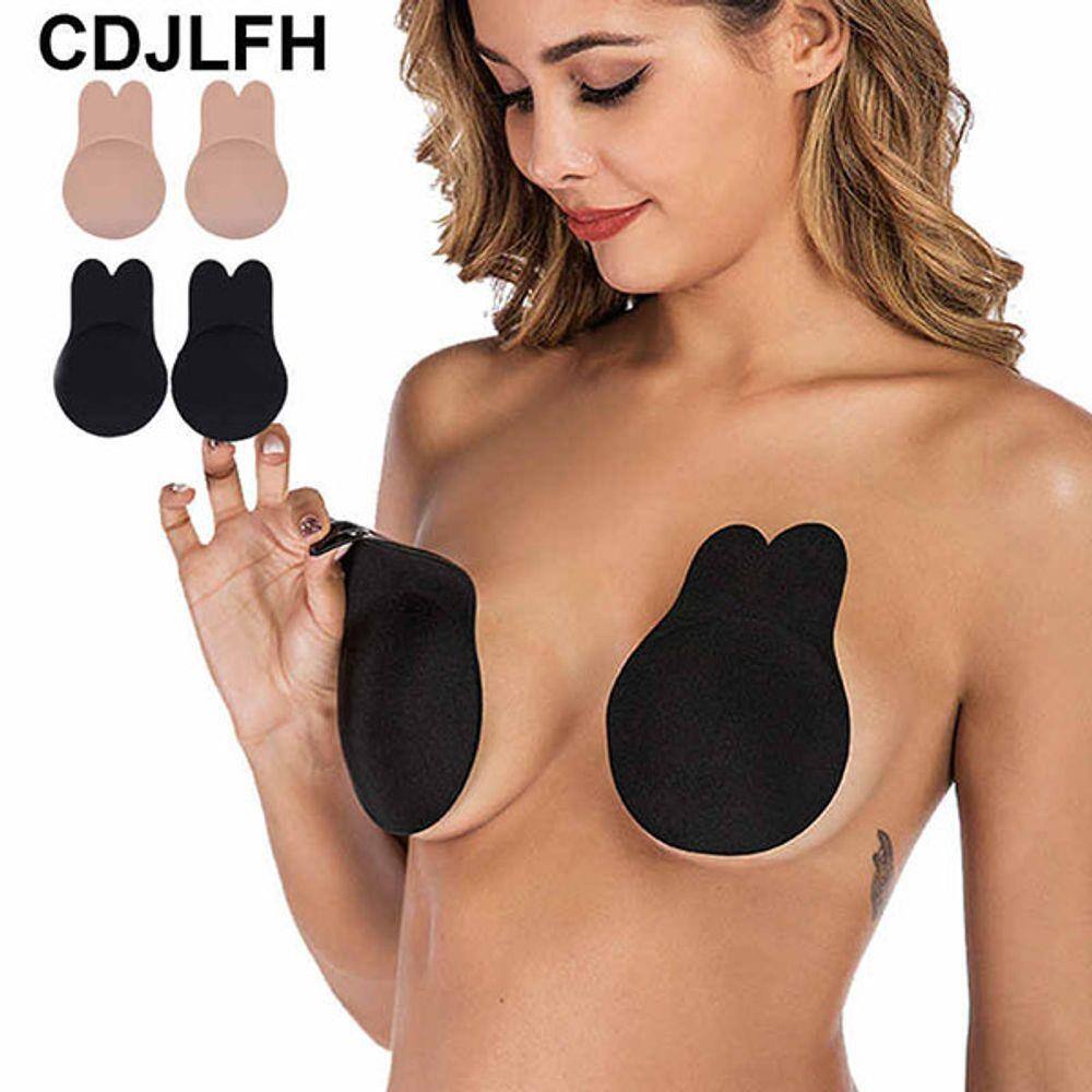 Sutiã Adesivo Levanta Seio Silicone Invisível Push Up Lavável Reutilizável