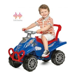 Carrinho De Passeio Ou Pedal Cross Turbo - Azul - Calesita