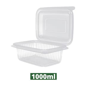Pote Retangular C/ Tampa Articulada 1000ml c/ 24un