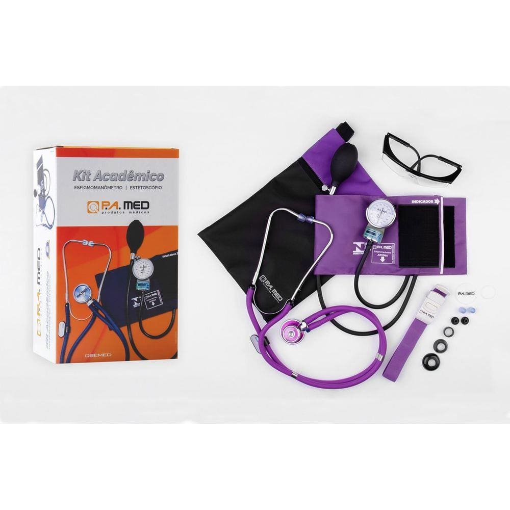 Kit Acadêmico P.a.Med Roxo