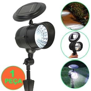 Luminária Solar para Jardim Spot 4 leds 1 peça CBRN13111