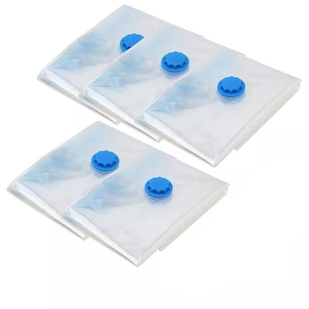 Saco Vácuo Protetor Organizador 100cm X 70cm - 5 peças