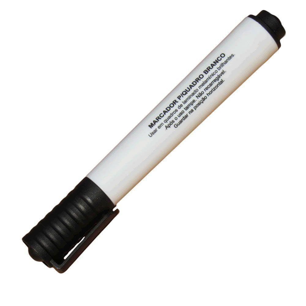 Caneta Para Quadro Branco Preto Ponta Redonda Brw 01Un