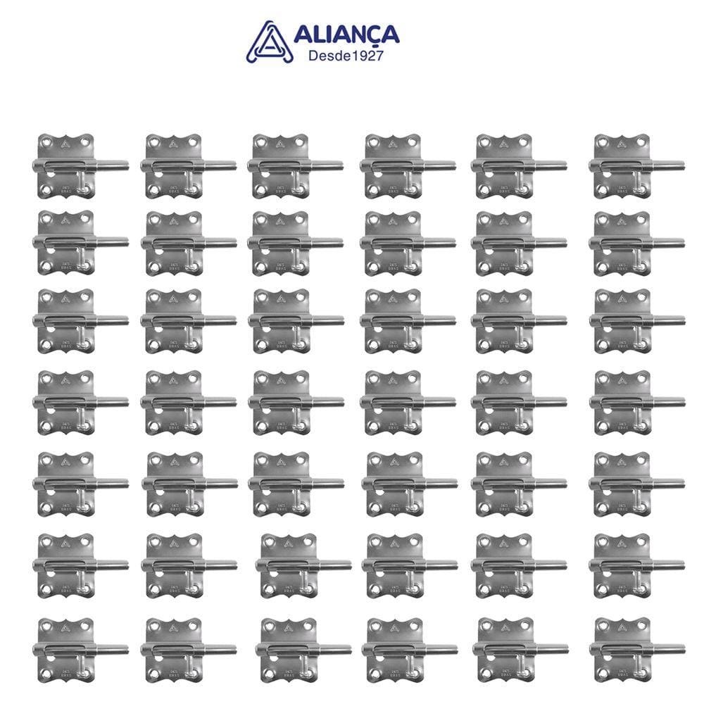Kit 50 Unidades Tarjeta Niquelada 2.1/2 - 63mm Aliança