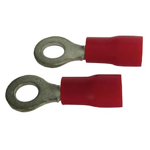 Terminal Anel Vermelho Para Fio/Cabo 0,5-1,5Mm2 Com 5 Peças